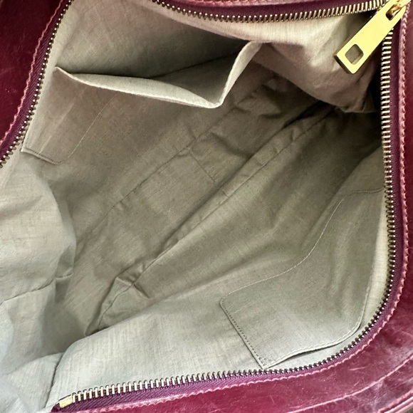Marc Jacobs Leather Stella Dark Plum Tote